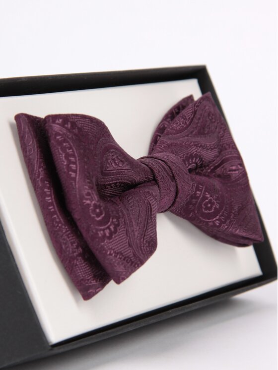 ELSNER ELSNER Παπιγιόν BUTTERFLY Z JEDWABNEGO ŻAKARDU A5269 Μωβ