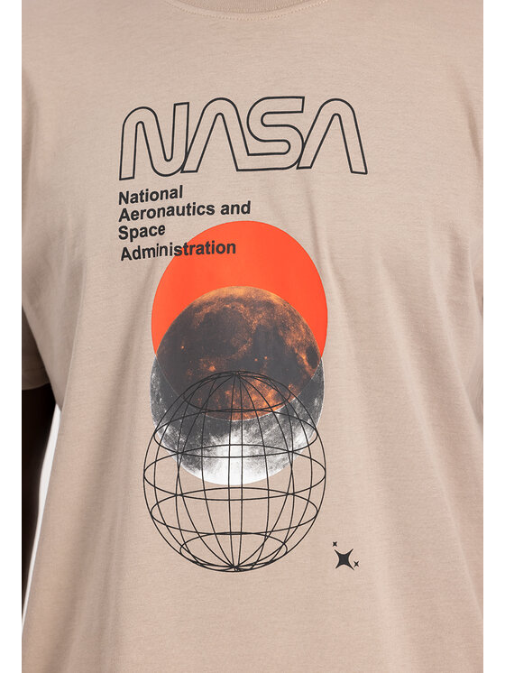 Alpha Industries Alpha Industries T-Shirt AI.146510-679-L Beżowy Regular Fit