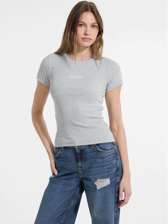 Guess Jeans Guess Jeans T-Shirt 177661 Szary Classic Fit