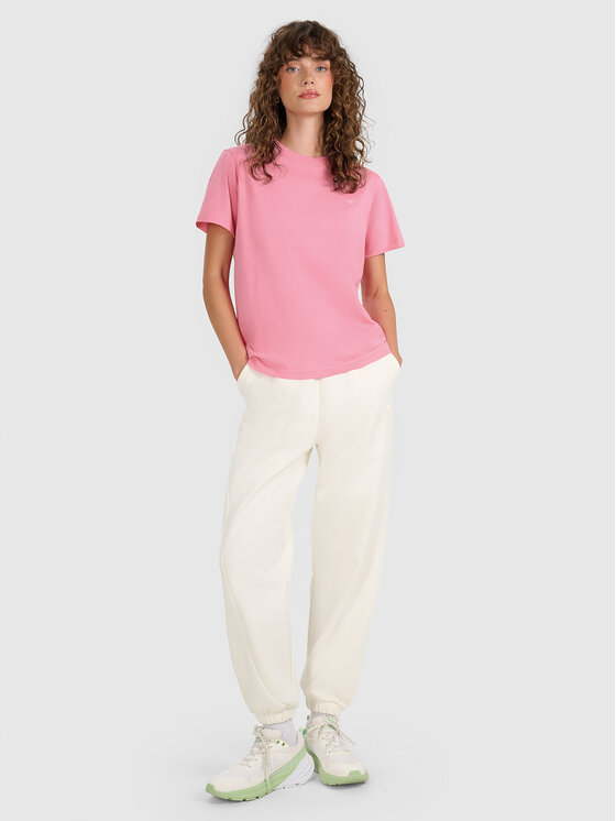 4F 4F T-Shirt MIDSHOP TEXTILE Różowy Regular Fit