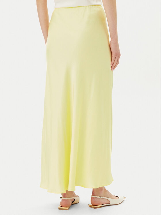 ViCOLO ViCOLO Maxi sukně Gonna TD0472 Žlutá Slim Fit