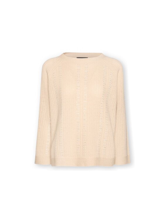 Elena Mirò Elena Mirò Sweter M086Z000851N002 Kremowy Regular Fit