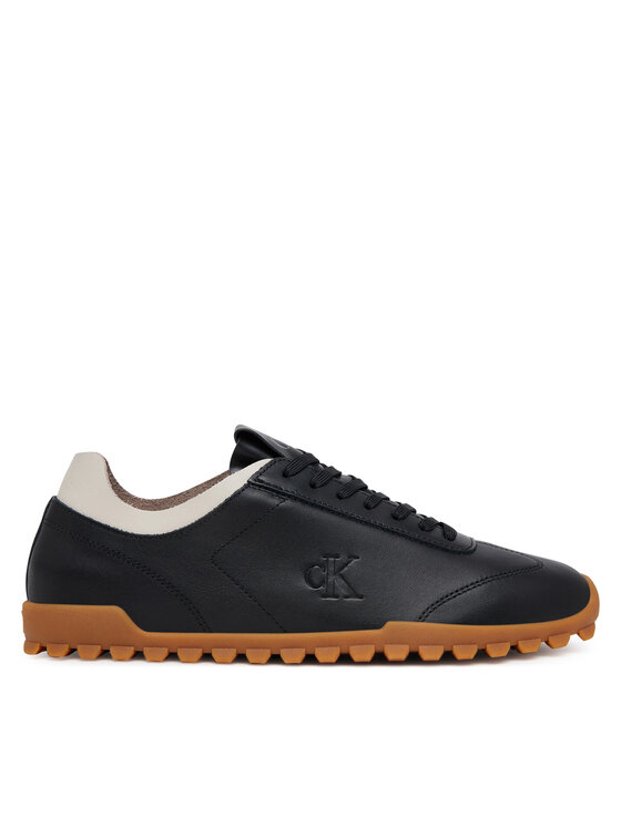 Sneakers Calvin Klein Jeans Low Profile Runner Mg Lth Mix YW0YW01847 Negru