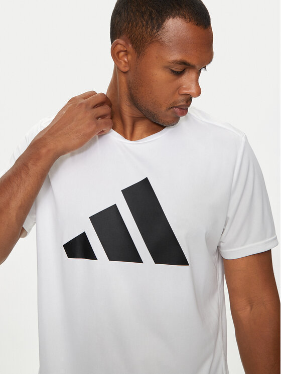 adidas adidas Tričko Run It IN0075 Biela Regular Fit