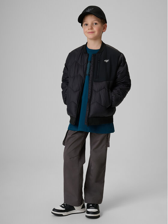 4F 4F Kurtka puchowa OUTERWEAR Czarny Regular Fit