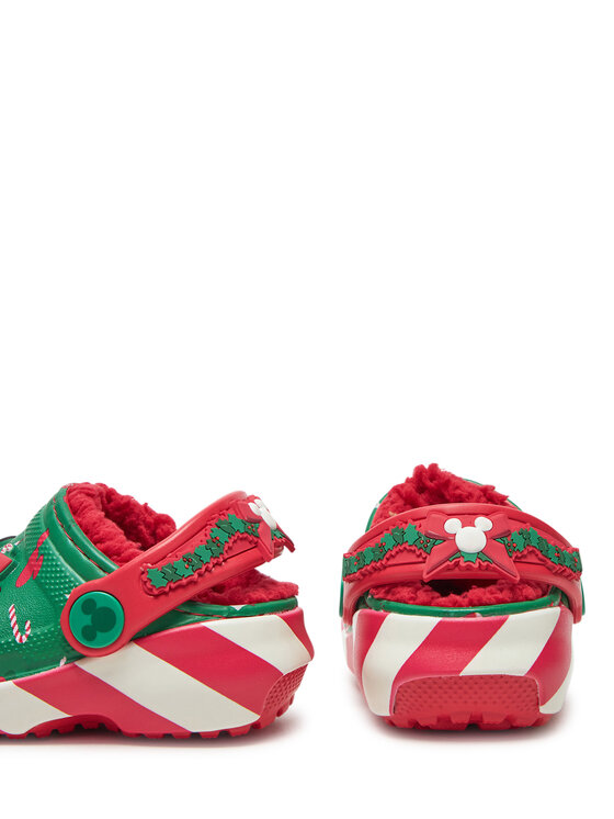 Crocs Crocs Şlapi Classic Mickey Xmass Lined Clog T 210815 Verde