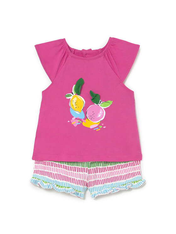 Mayoral Mayoral Komplet top in hlače 1233 Roza Regular Fit