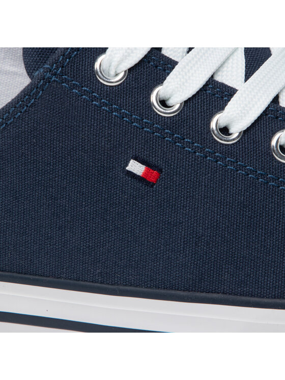 Tommy Hilfiger Tommy Hilfiger Кецове Low Cut Lace-Up Sneaker T3X4-32207-0890 S Тъмносин