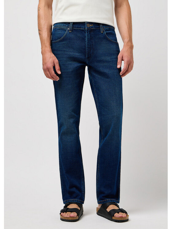Wrangler Wrangler Jeansy GREENSBORO Granatowy Straight Leg