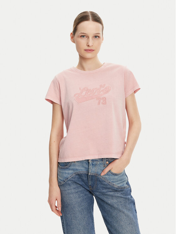 Levi's® Levi's® Póló Graphic A8804-0039 Rózsaszín Boxy Fit