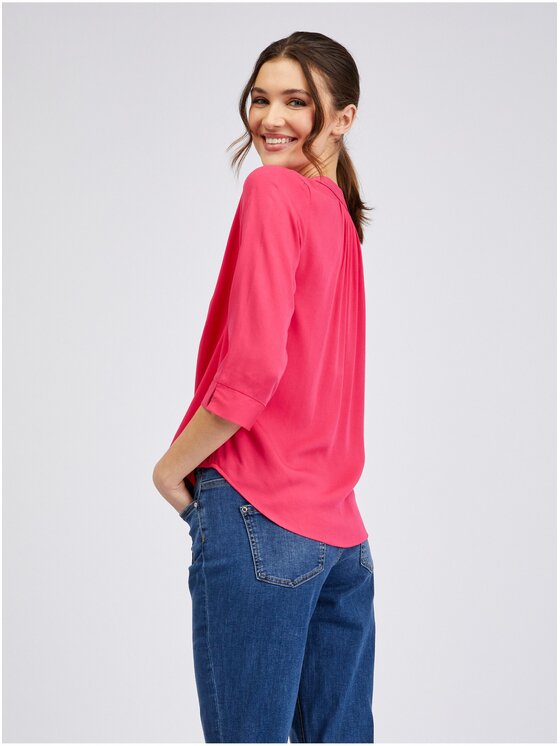 Orsay Orsay Bluzka 603085324000__44 Różowy Regular Fit