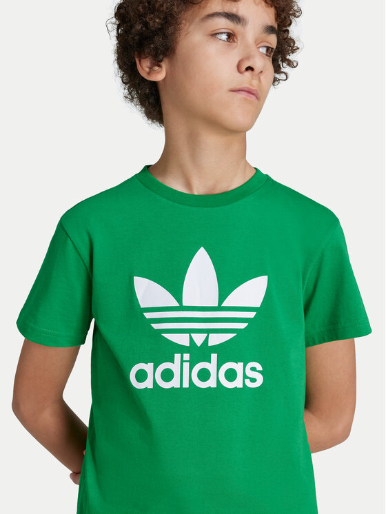 adidas adidas Tricou Trefoil IY4003 Verde Regular Fit