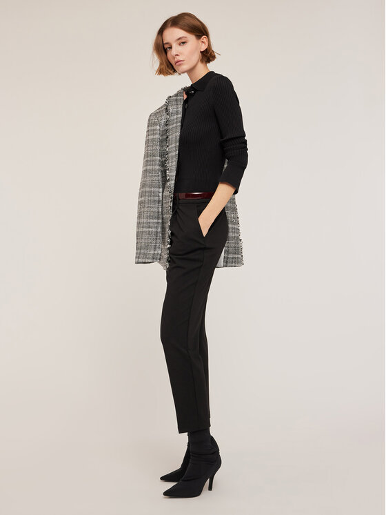 Motivi Motivi Kardigan M149W003184N033 Czarny Slim Fit