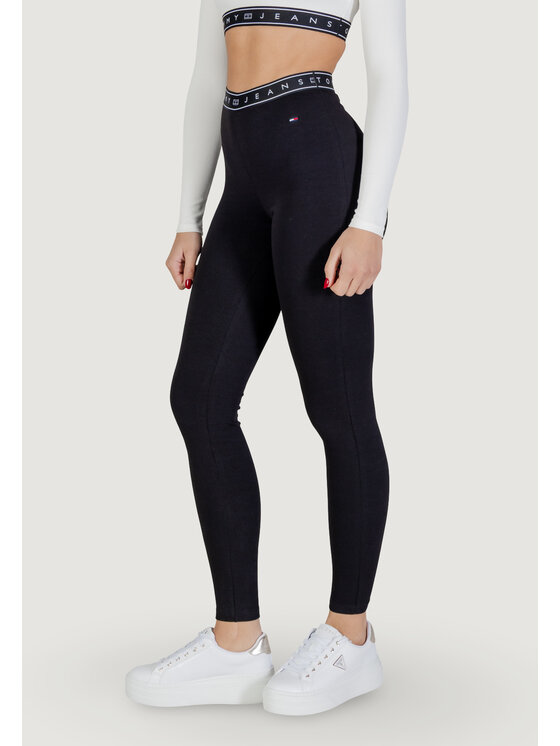 Tommy Jeans Tommy Jeans Leggings DW0DW22554 Nero Casual Fit
