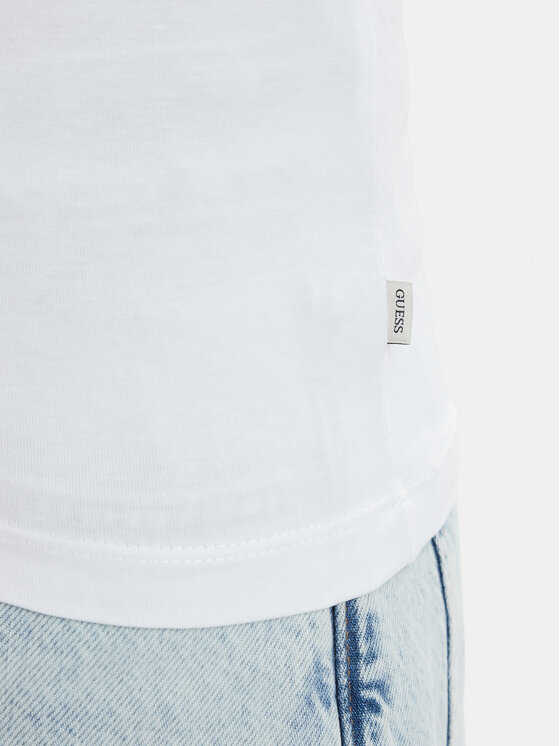 Guess Jeans Guess Jeans T-Shirt W6YI16 K3995 Bílá Slim Fit