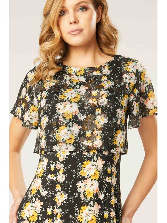 QUIOSQUE QUIOSQUE Každodenní šaty COOL CHIF DRESS NEW Barevná Regular Fit