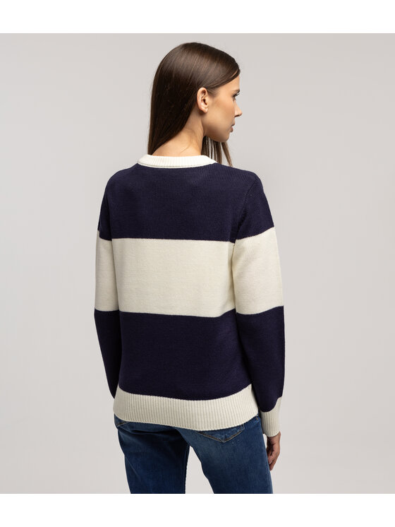 Lee Cooper Lee Cooper Sweter ELISA 8515 Granatowy Regular Fit