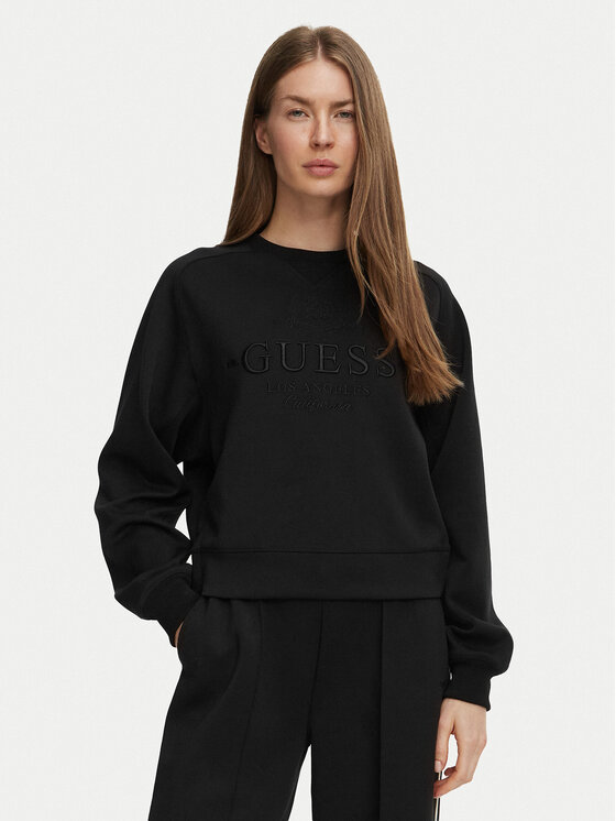 Guess Guess Світшот V6BQ05 K6264 Чорний Regular Fit