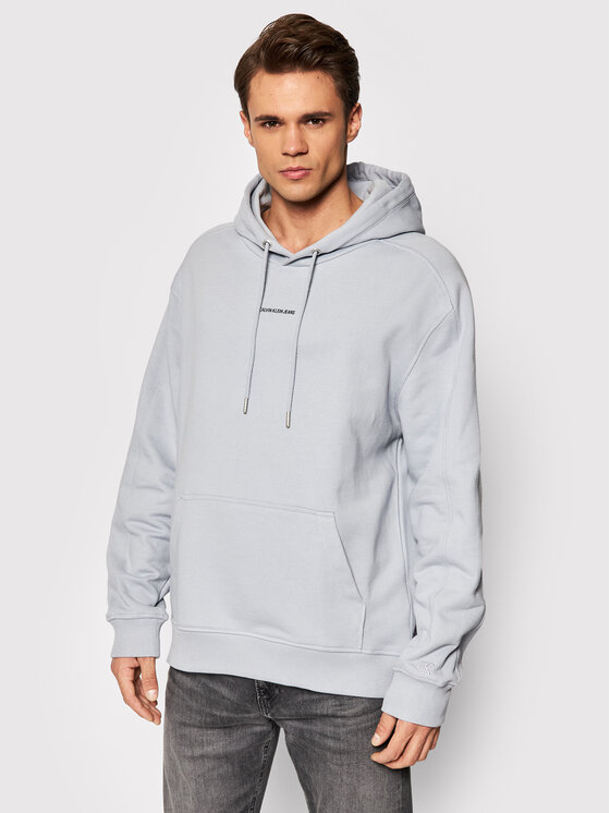 Calvin Klein Jeans Felpa J30J317388 Grigio Relaxed Fit • Modivo.it