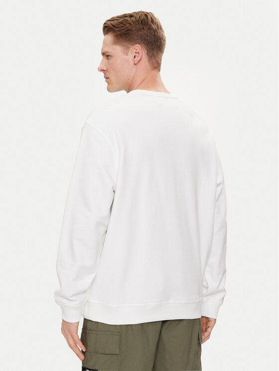 Calvin Klein Jeans Calvin Klein Jeans Sweatshirt Monogram Echo J30J325516 Weiß Regular Fit