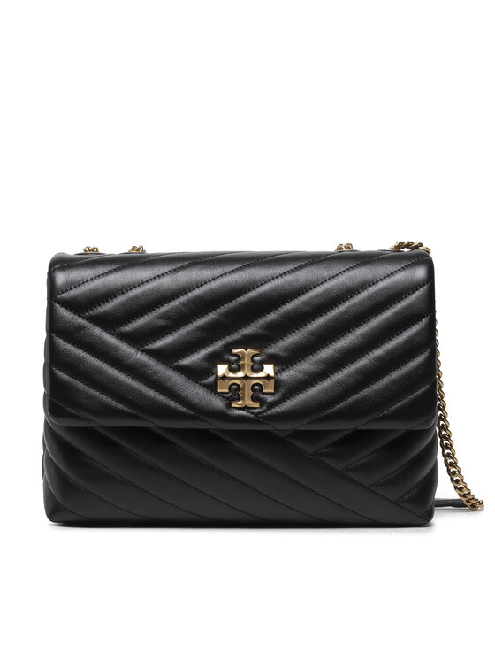 Tory Burch Kabelka Kira Chevron Convertible Shoulder Bag 90446 Čierna