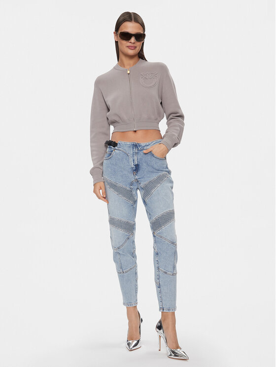 PINKO Pinko Кардиган Bambusa 102819 A115 Сив Regular Fit