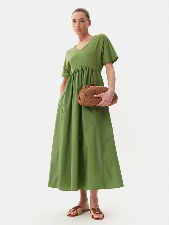 Weekend Max Mara Weekend Max Mara Sukienka codzienna Brozno 2515621082 Zielony Relaxed Fit