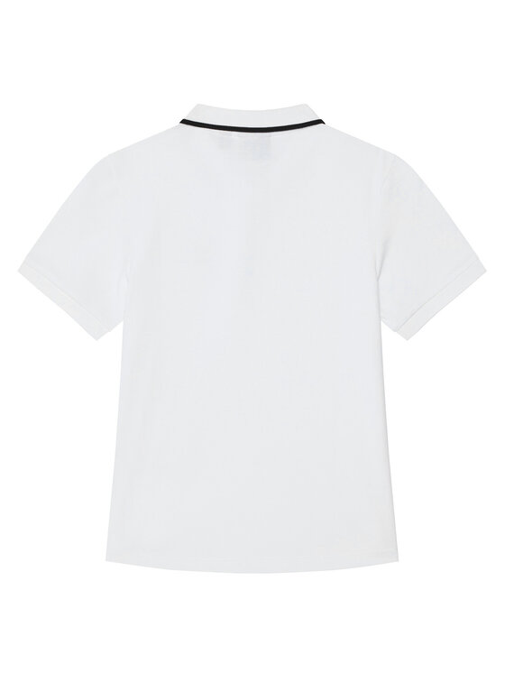EA7 Emporio Armani EA7 Emporio Armani Тениска с яка и копчета 7B000023 AF12901 U0002 Бял Regular Fit