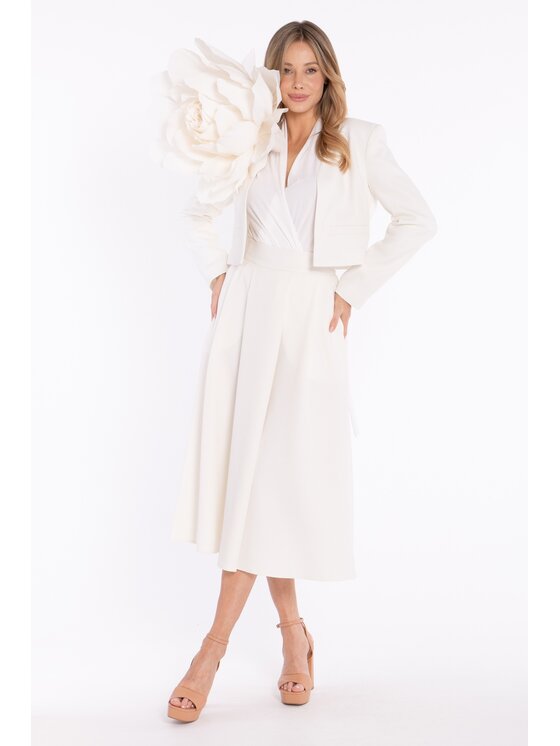 Stylove Stylove Gonna midi S430 Bianco A-Line Fit