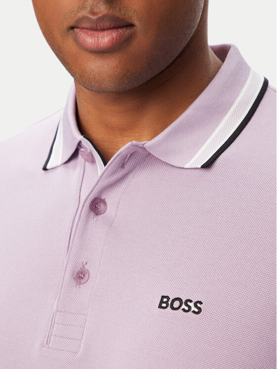 BOSS BOSS Polo majica Paddy 50469055 Svetlo rožnata Regular Fit