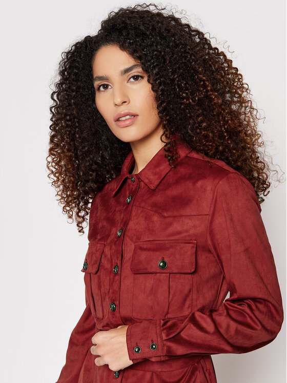 Vestito chemisier Dora W1BK13 WE5D0 Bordeaux Slim