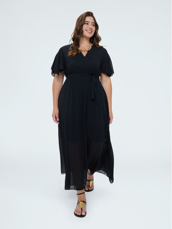 Fiorella Rubino Fiorella Rubino Abito da sera 7009T001849N033 Nero A-Line Fit