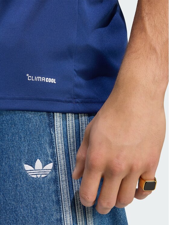 adidas adidas Koszulka techniczna 171580 Niebieski jasny Slim Fit