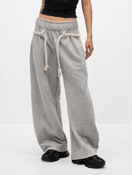MANDRAGORA MANDRAGORA Pantaloni di tessuto Sento Grigio Standard Fit