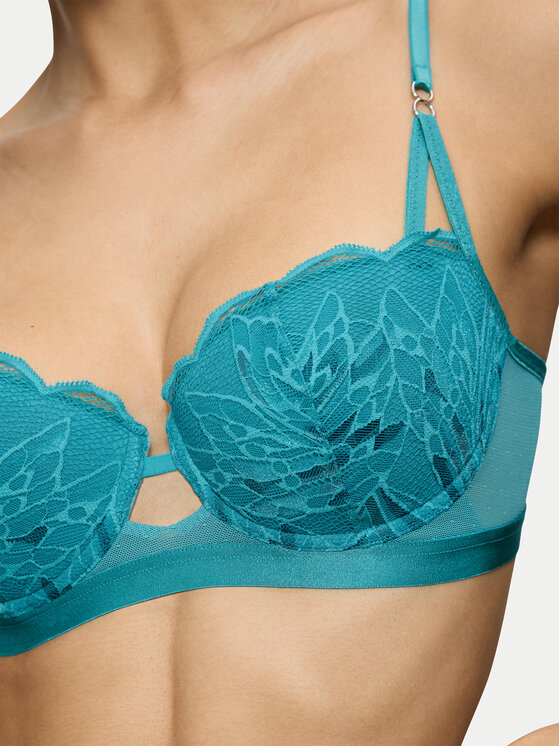 Triumph Triumph Biustonosz balkonetka Crazy Stupid Love 10222359 Niebieski