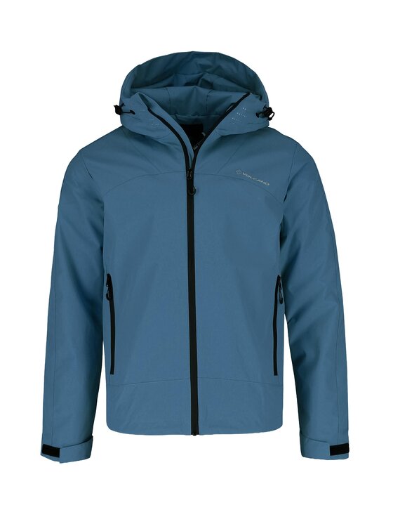 Volcano Volcano Kurtka przeciwdeszczowa J-TOUR Niebieski Regular Fit