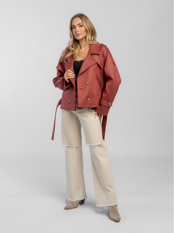 Salme Salme Prechodný kabát Bona Červená Regular Fit