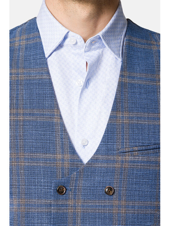 Lancerto Lancerto Kamizelka Ardon KA131123000012 Niebieski Slim Fit