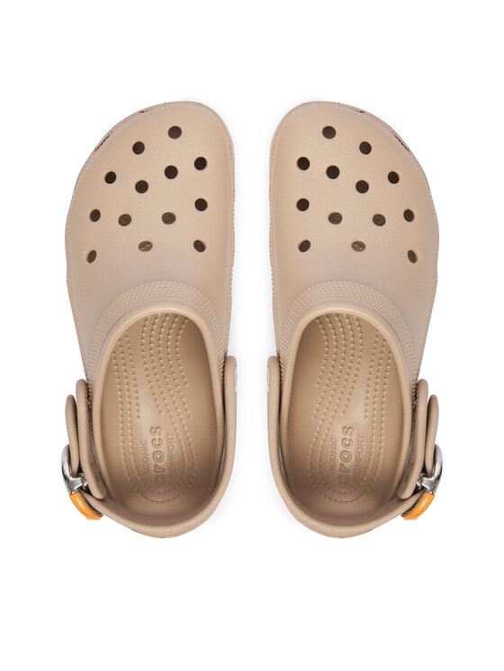 Crocs Crocs Šlepetės Classic Platform Buckle Clog 213230 Smėlio