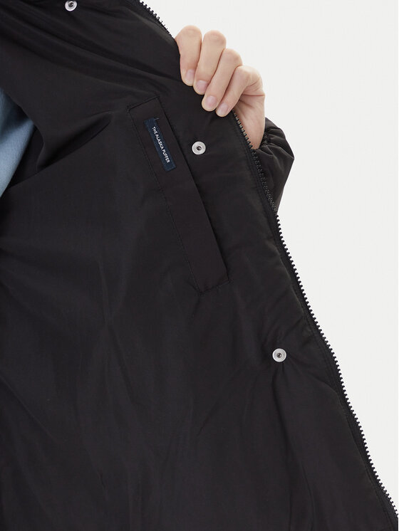 Tommy Jeans Tommy Jeans Пухено яке DW0DW21623 Черен Regular Fit