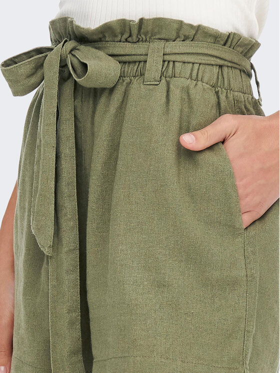 JDY JDY Szorty materiałowe Say 15225921 Zielony Regular Fit