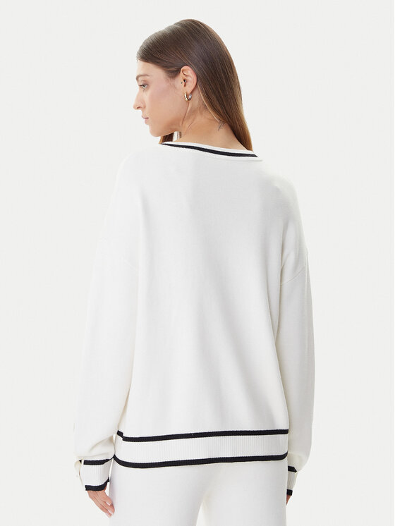 Liu Jo Sport Liu Jo Sport Megztinis TF5229 MS59L Écru Regular Fit
