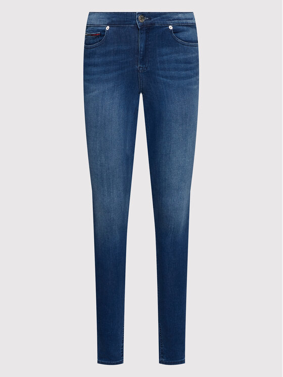 Tommy Jeans Tommy Jeans Blugi Nora DW0DW09213 Bleumarin Skinny Fit