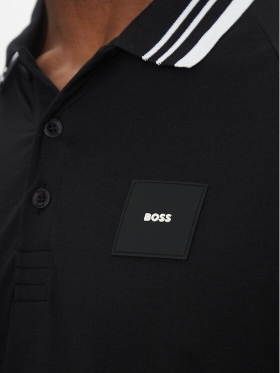 BOSS BOSS Polo 50538176 Czarny Regular Fit