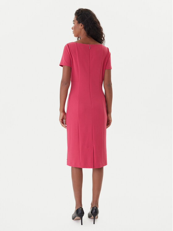 Calvin Klein Calvin Klein Koktel haljina LV044D063G Ružičasta Slim Fit