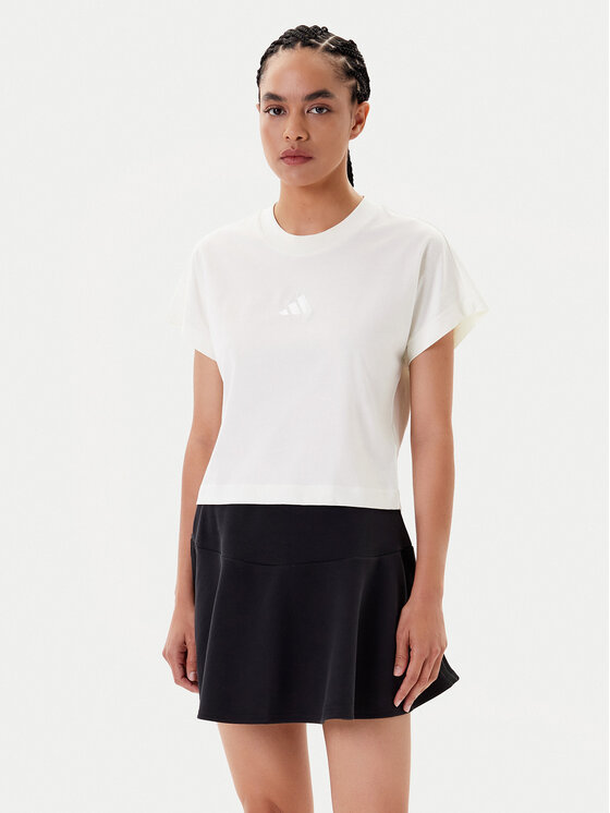 adidas adidas T-Shirt ALL SZN JJ1243 Biały Regular Fit