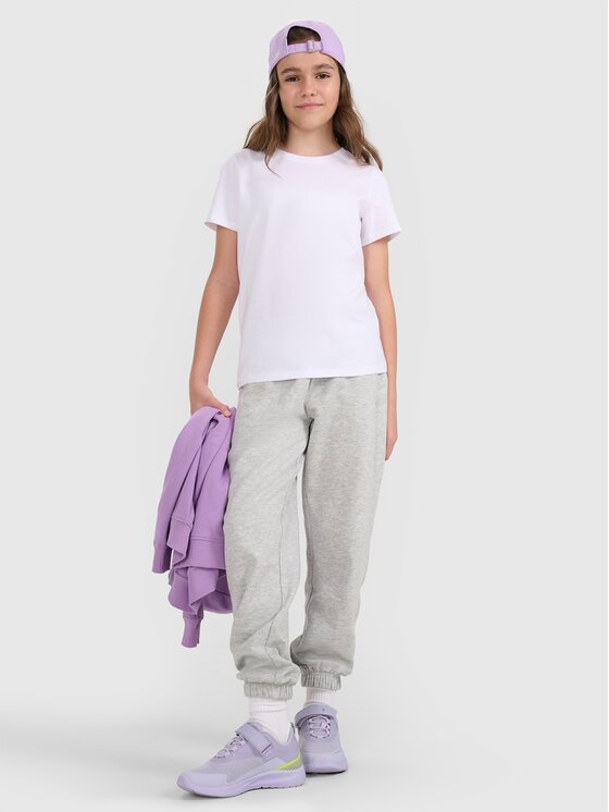 4F 4F T-Shirt 4FJRMM00TTSHF3231-10S Λευκό Regular Fit