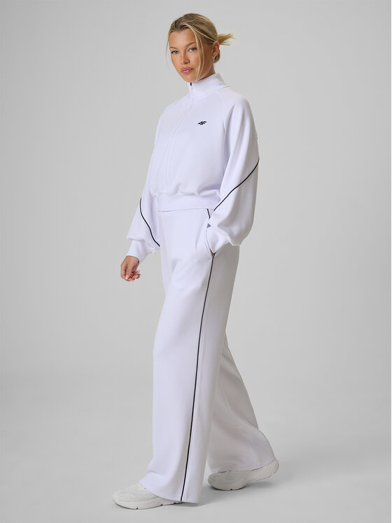 4F 4F Bluza STREFA KIBICA Biały Regular Fit