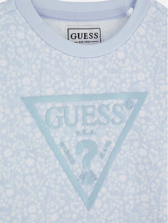 Guess Kids Guess Kids Sweter 174035 Błękitny Classic Fit