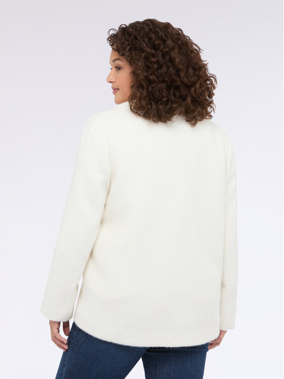 Fiorella Rubino Fiorella Rubino Cappotto 8001T000346N011 Bianco A-Line Fit